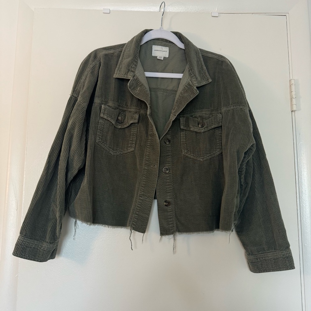 American Eagle Outfitters Green Utility Jacket